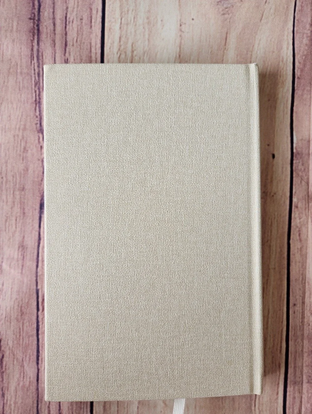 Officiant Book - Cream Canvas Linen Embossed Hard Cover Officiant or Pastor